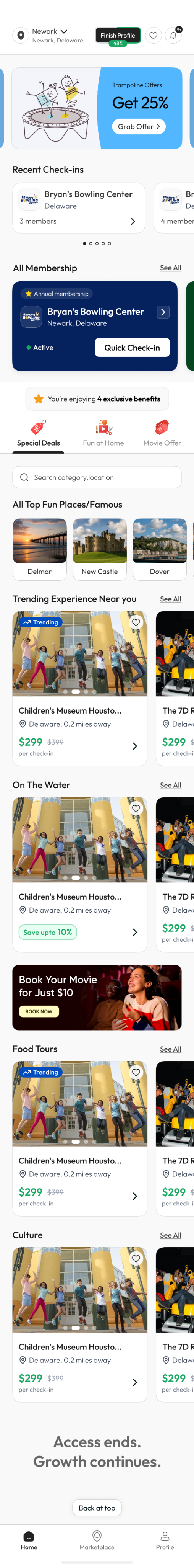 Fun Network member app